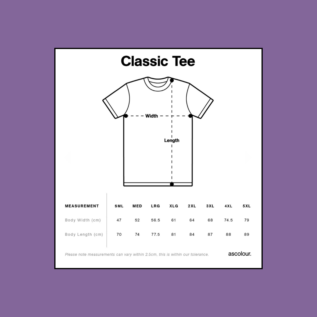 AS Colour Classic tee sizing
