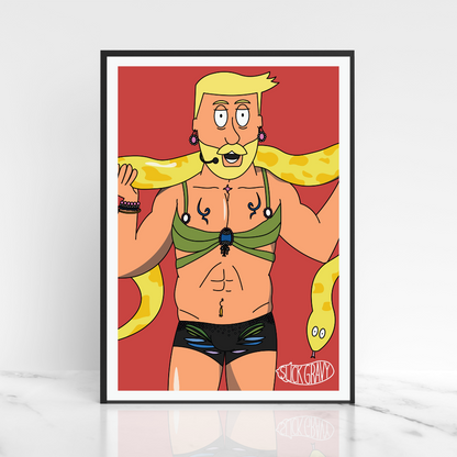 Britney Snake Guy [A3 Print]