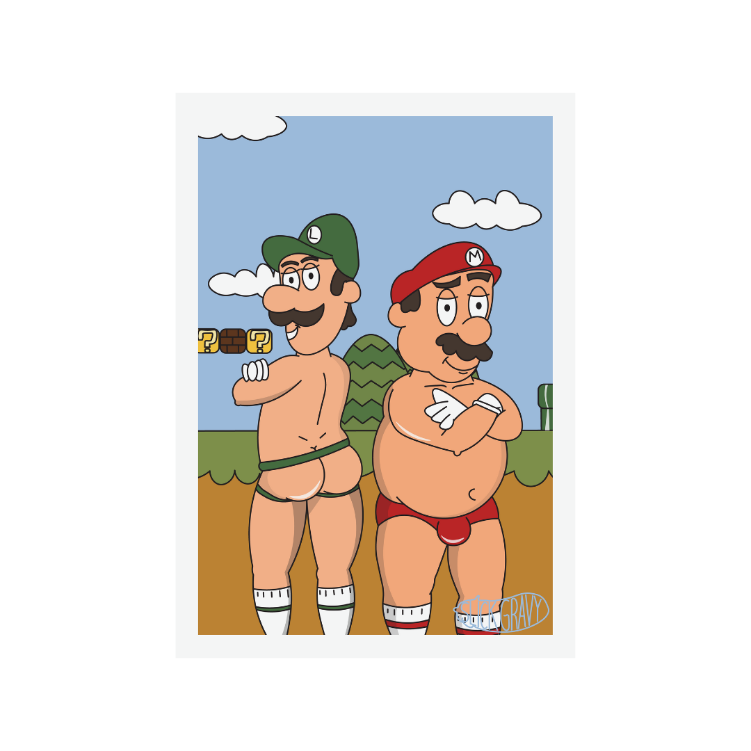 Mario & Luigi [A3 Print]