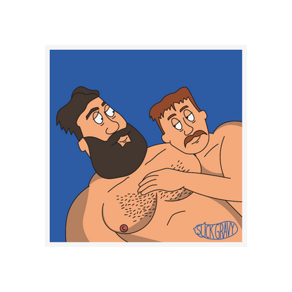Blue Cuddle [12" Square Print]