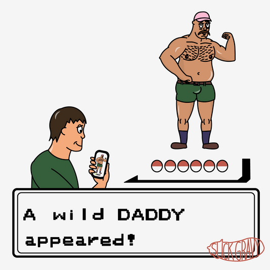 A Wild Daddy Pokémon [12" Square Print]