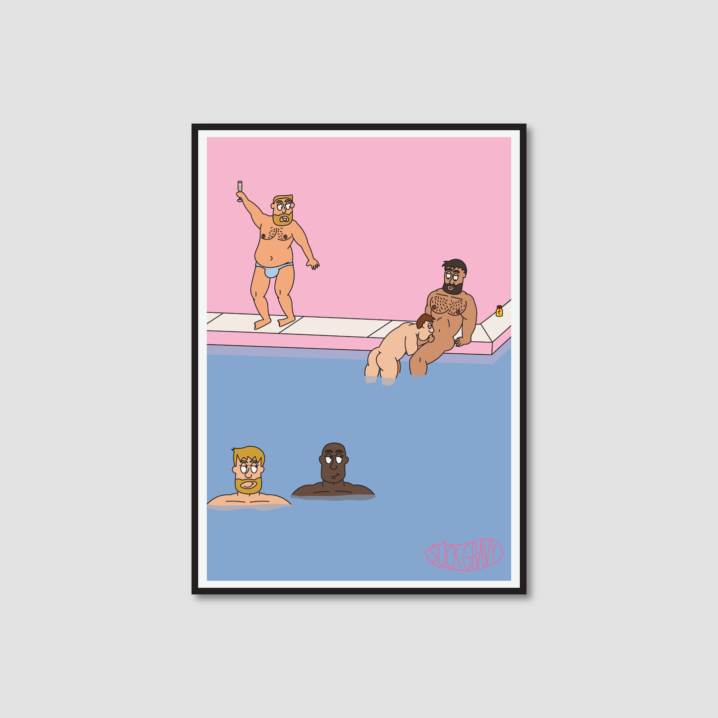 Pink Pool Party, Rush [Print]