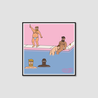 Pink Pool Party, Rush [Print]