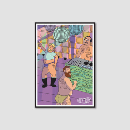 Purple Disco Party, Dance Edit [Print]