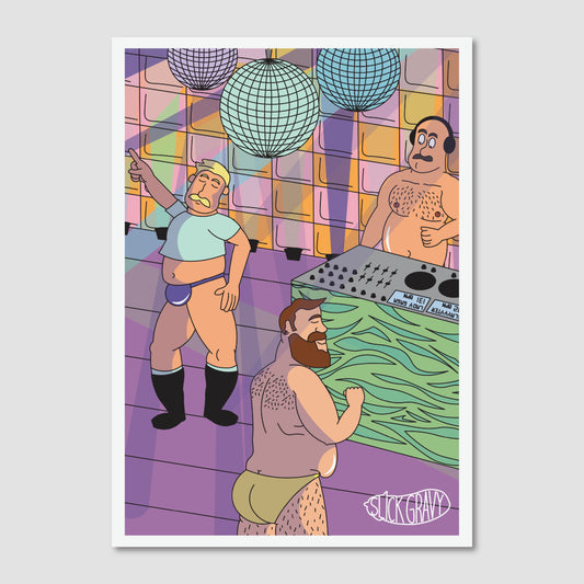 Purple Disco Party, Dance Edit [Print]