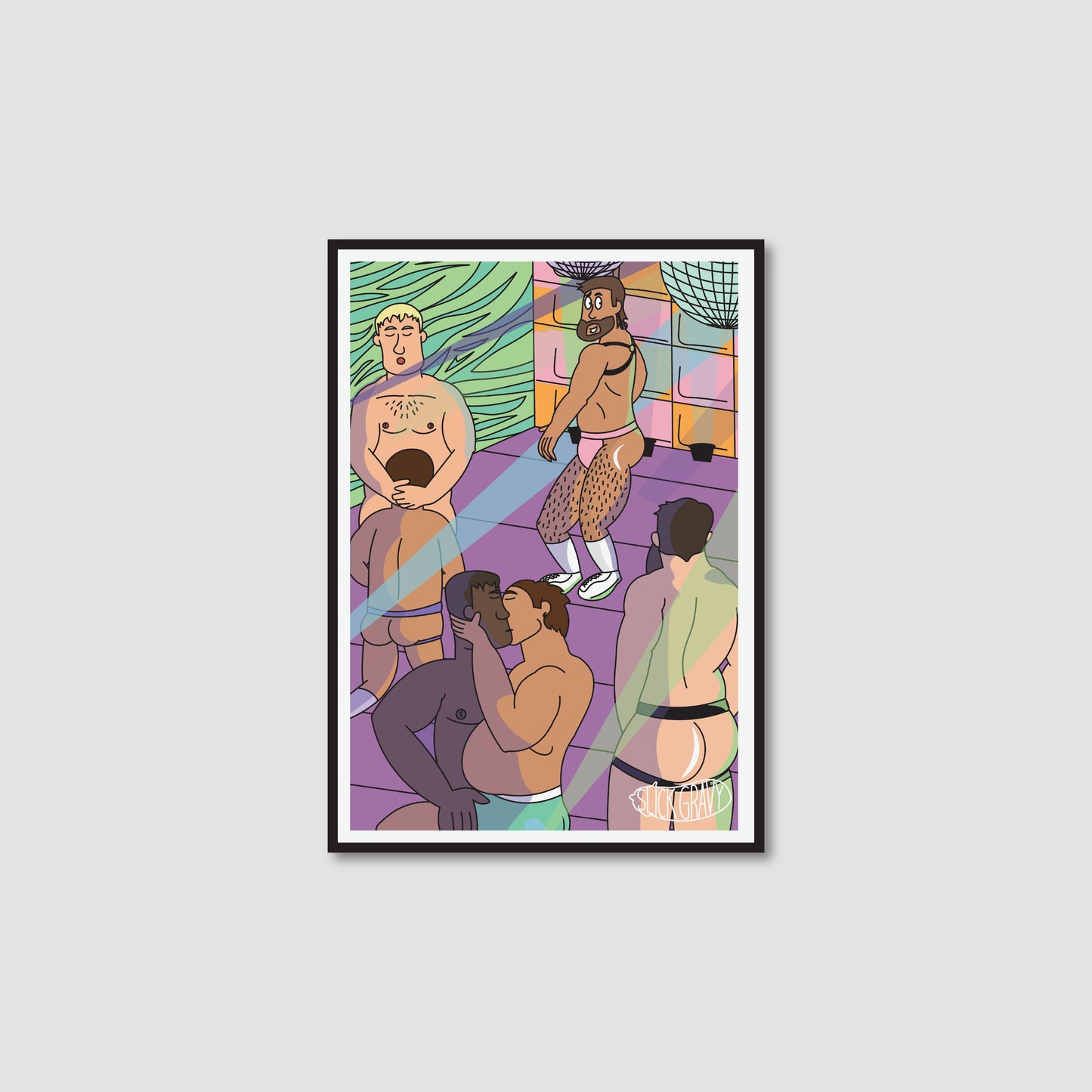 Purple Disco Party, Kiss Edit [Print]