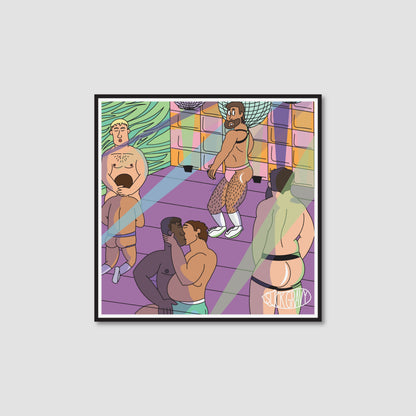 Purple Disco Party, Kiss Edit [Print]
